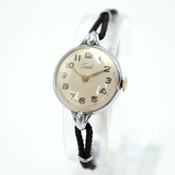 Tissot Vintage Womens Mechanical Manual Wind Analog Watch 22mm Needs Back RUNS! - Picture 1 of 16